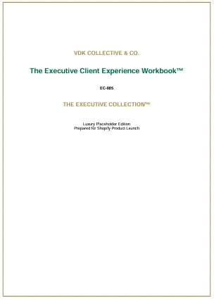 The Executive Client Experience Workbook™